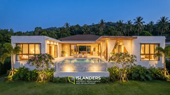 2-bdrm pool villa with panoramic views 3 minutes from the beach (Lamai)