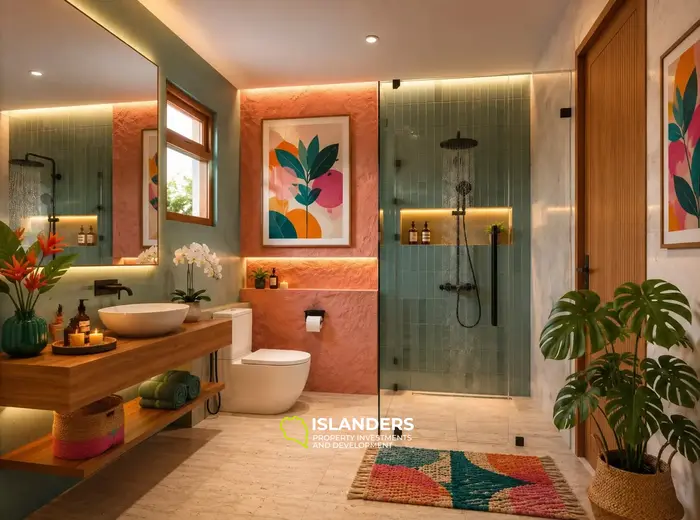 3-bdrm hillside villa with a pool and sea view (Lamai)