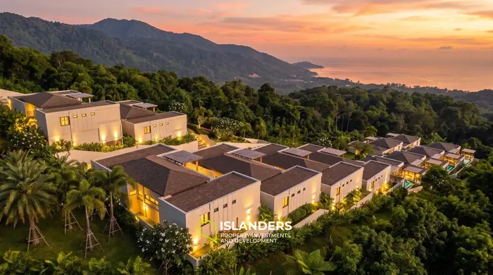 3-bdrm hillside villa with a pool and sea view (Lamai)