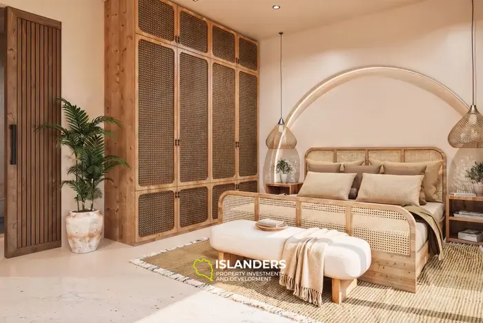 2-bdrm tropical pool villa with a palm-filled garden (Maenam)