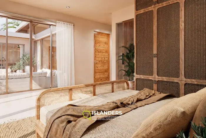 2-bdrm tropical pool villa with a palm-filled garden (Maenam)