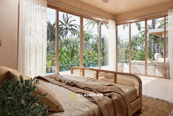 2-bdrm tropical pool villa with a palm-filled garden (Maenam)