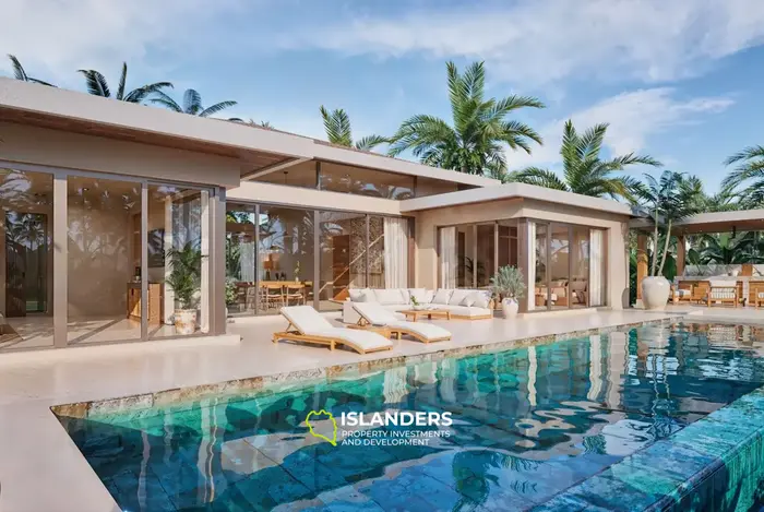2-bdrm tropical pool villa with a palm-filled garden (Maenam)
