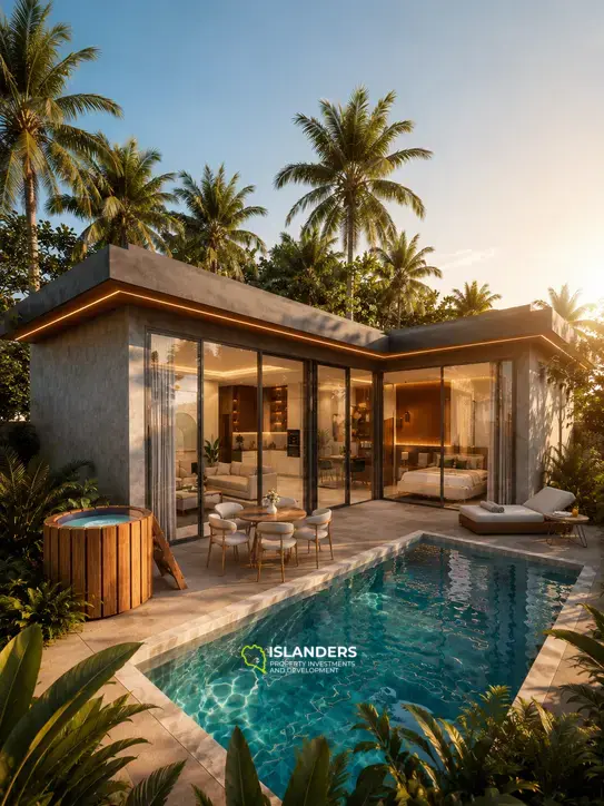 One-bdrm pool villa for comfortable living in a tropical climate (Plai Laem)