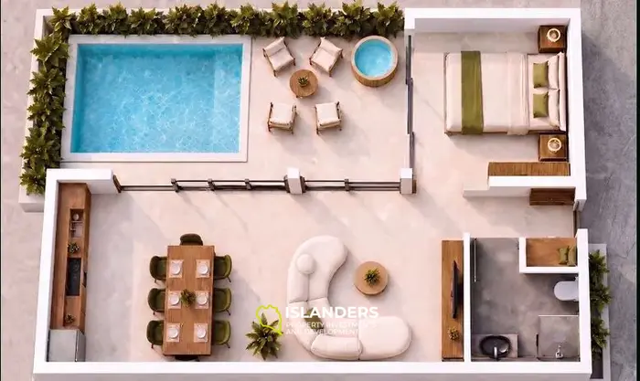 One-bdrm pool villa for comfortable living in a tropical climate (Plai Laem)