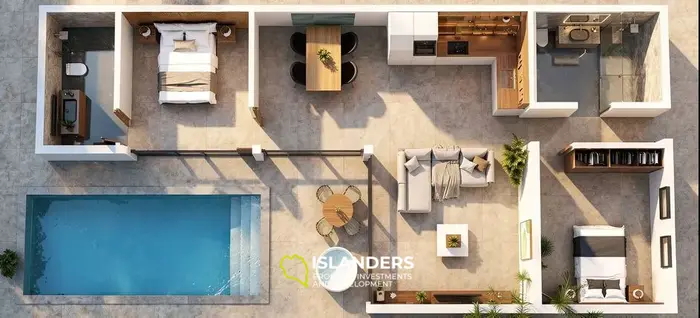 2-bdrm pool villa with convenient access to beaches and restaurants (Plai Laem)
