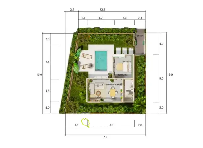 Hands free investment 1 bedroom in hot location