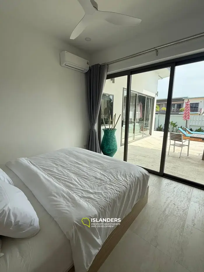 3-bdrm pool villa with a plot featuring a tropical garden (Choeng Mon)