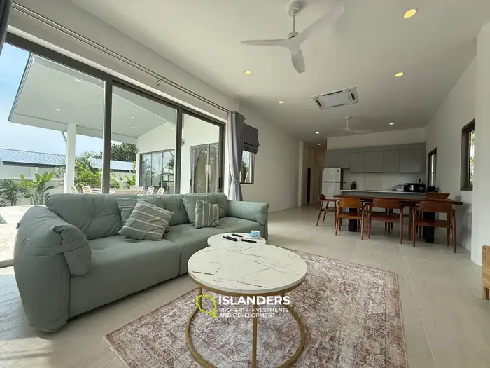 3-bdrm pool villa with a plot featuring a tropical garden (Choeng Mon)