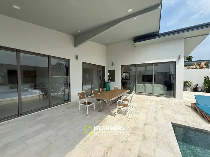 3-bdrm pool villa with a plot featuring a tropical garden (Choeng Mon)