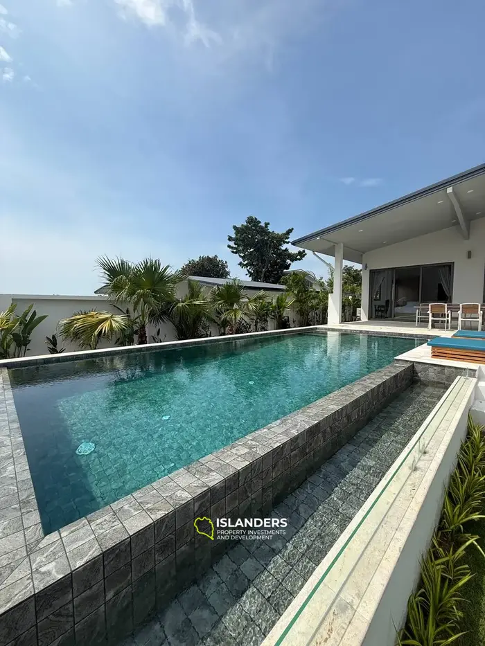 3-bdrm pool villa with a plot featuring a tropical garden (Choeng Mon)