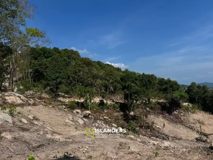 パンガン島ハードヤオの素晴らしい夕日を望む土地、939平方メートルの土地区画が売りに出されています