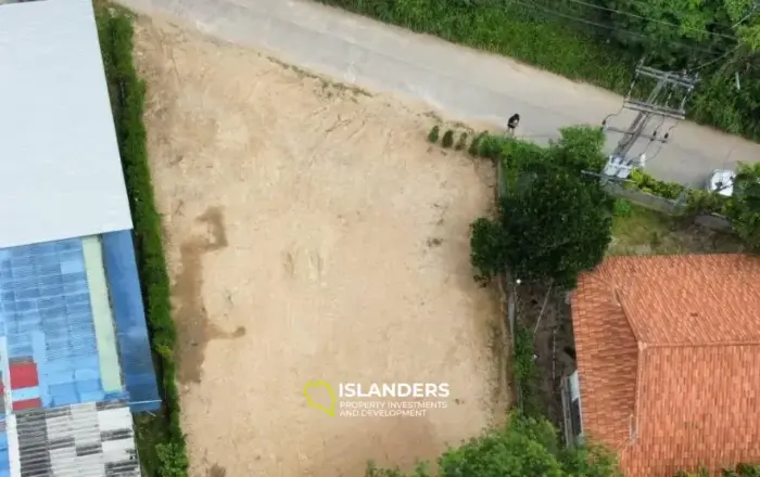 426 m² flaches Grundstück mit Gartenblick in Bophut zu verkaufen