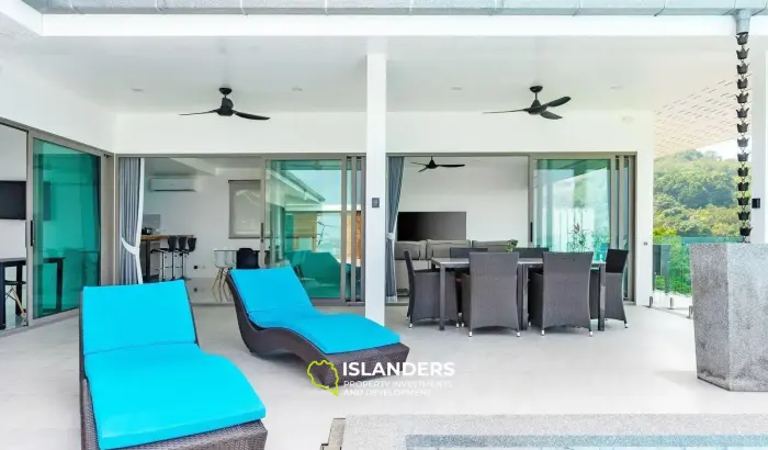 New Villa 5 Bedrooms in Bophut with Sea Views for Sale