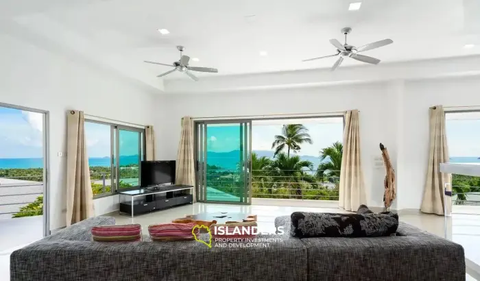5 Bedrooms Pool Villa for Sale With 180 Degree Seaview in Bophut
