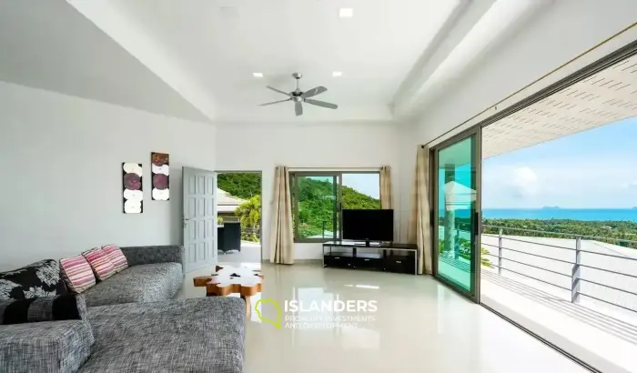 5 Bedrooms Pool Villa for Sale With 180 Degree Seaview in Bophut