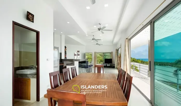5 Bedrooms Pool Villa for Sale With 180 Degree Seaview in Bophut