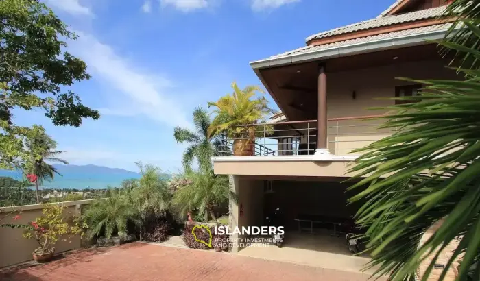 5 Bedrooms Pool Villa for Sale With 180 Degree Seaview in Bophut
