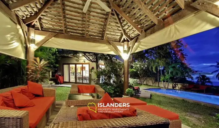 5 Bedrooms Pool Villa for Sale With 180 Degree Seaview in Bophut