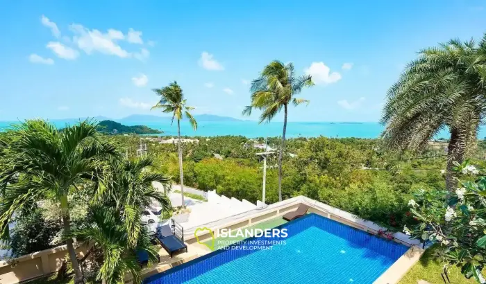 5 Bedrooms Pool Villa for Sale With 180 Degree Seaview in Bophut