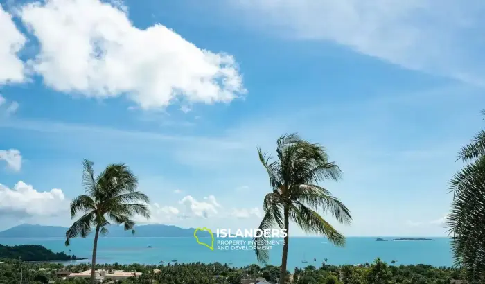 5 Bedrooms Pool Villa for Sale With 180 Degree Seaview in Bophut