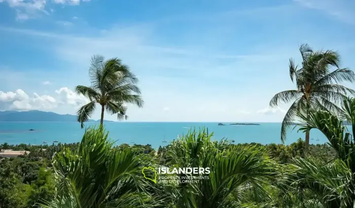 5 Bedrooms Pool Villa for Sale With 180 Degree Seaview in Bophut