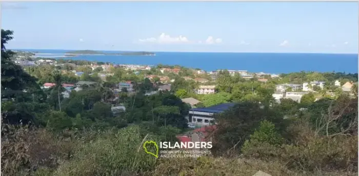 Superbe terrain avec vue sur la mer à Chaweng Noi
