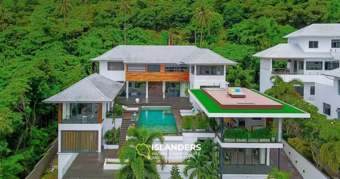 Luxueuse villa de 4 chambres dans les collines calmes de Maenam