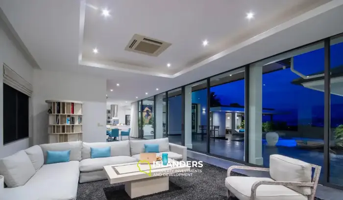 Luxueuse villa de 4 chambres dans les collines calmes de Maenam