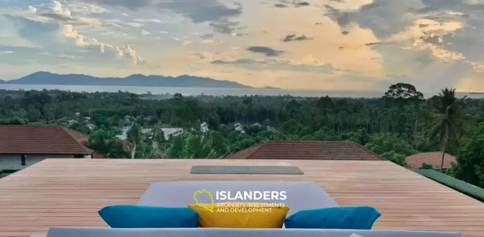 Luxueuse villa de 4 chambres dans les collines calmes de Maenam