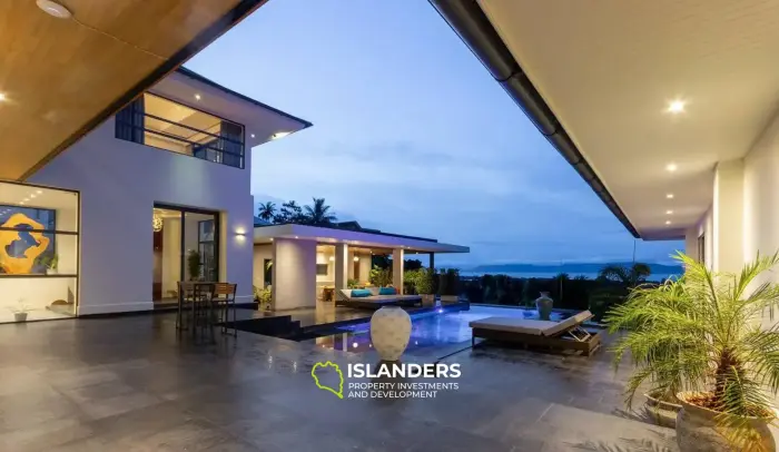 Luxueuse villa de 4 chambres dans les collines calmes de Maenam