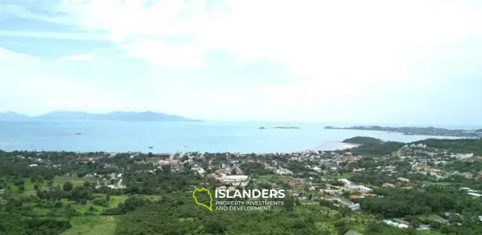 Terreno de 2.912 m2 con vistas al mar en Bophut en venta