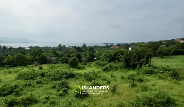 Terreno con vista al mar de 12 Rai en venta en Bo Phut
