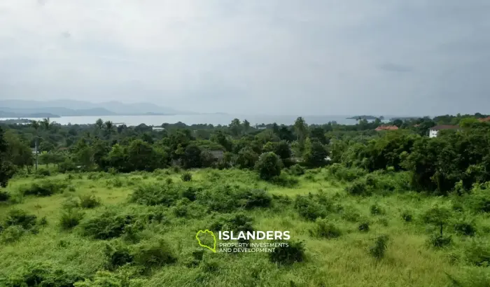 Terreno con vista al mar de 12 Rai en venta en Bo Phut