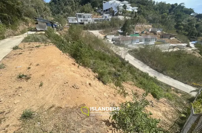 Terreno de 800 m2 con vistas al mar en venta en Bophut
