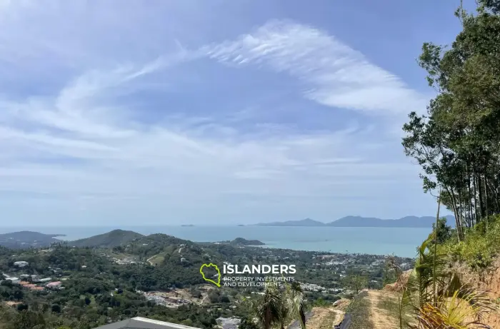 Terreno de 800 m2 con vistas al mar en venta en Bophut