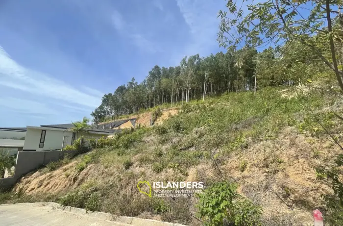 Terreno de 800 m2 con vistas al mar en venta en Bophut