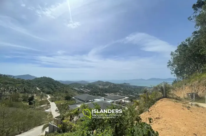 Terreno de 800 m2 con vistas al mar en venta en Bophut