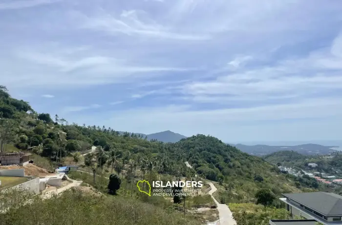 Terreno de 800 m2 con vistas al mar en venta en Bophut