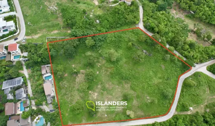 9 Rai Sea View Land in Bophut for Sale