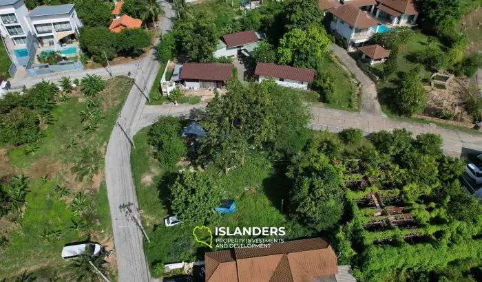 818 m² großes Grundstück mit Meerblick in Plai Laem zu verkaufen