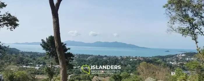 4 Rai erstklassiges Grundstück mit Meerblick auf dem Bophut Hill