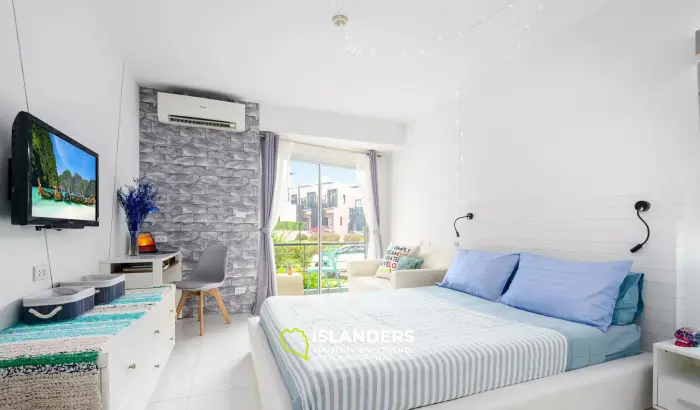 Studio-Apartment mit Gartenblick zum Verkauf in der Replay Residence & Pool Villa