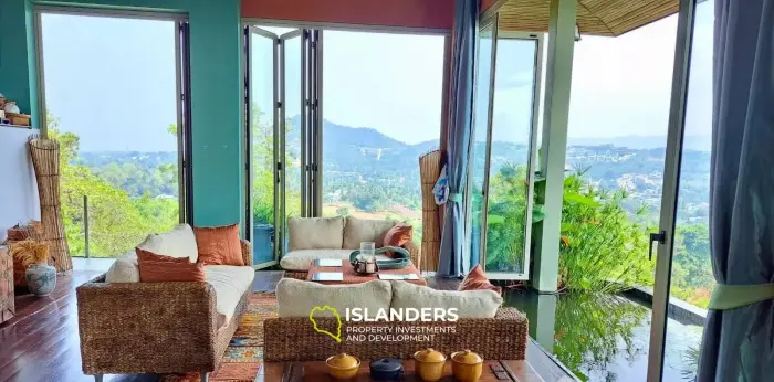 Bunte Villa mit Meerblick in Plai Laem zu verkaufen