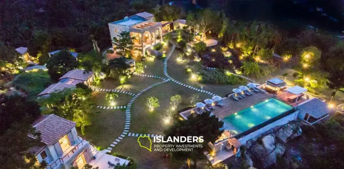 אחוזת יוקרה עם נוף לים התיכון על מגרש ענק למכירה