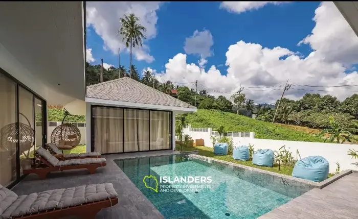 Тихая вилла с 3 спальнями на продажу на Ламай