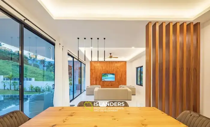 Тихая вилла с 3 спальнями на продажу на Ламай