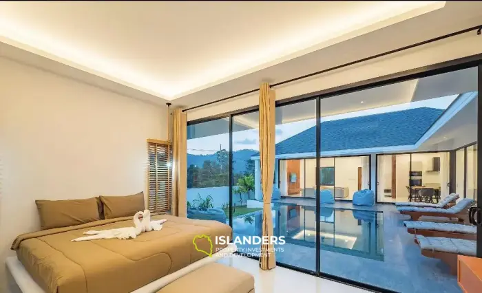 Тихая вилла с 3 спальнями на продажу на Ламай