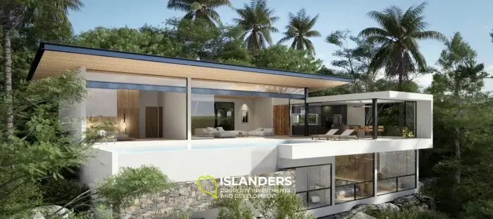 Neue Villen mit 3 Schlafzimmern und bester Aussicht auf Samui