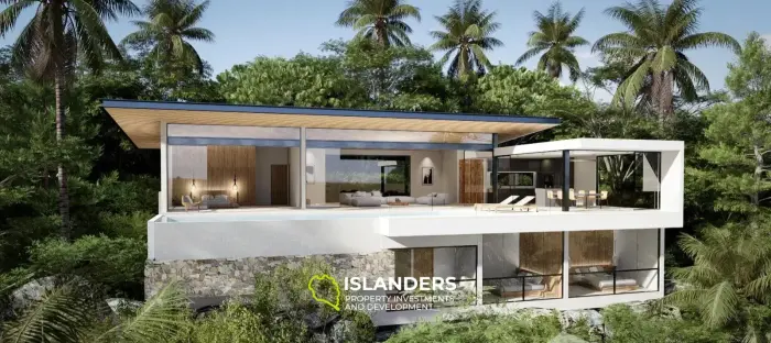 Neue Villen mit 3 Schlafzimmern und bester Aussicht auf Samui